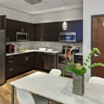 Open kitchen in Rosenblum Offices is a popular space to meet.