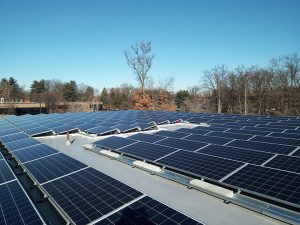 Solar panels at Great Oaks Office Park